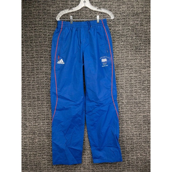 adidas Other - Beijing 2008 Olympic Great Britain Track Pants Mens Medium Blue Lined Adidas